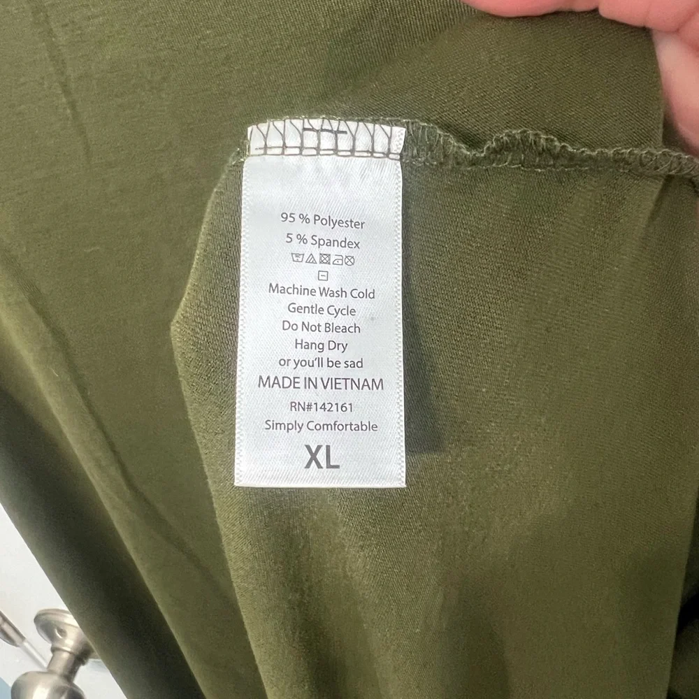 LulaRoe Army Green Carly Dress NWOT - Picture 7 of 7
